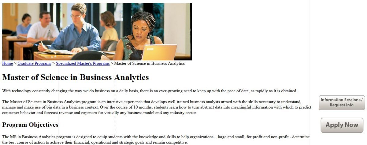 University of Miami, M.S. Business Analytics