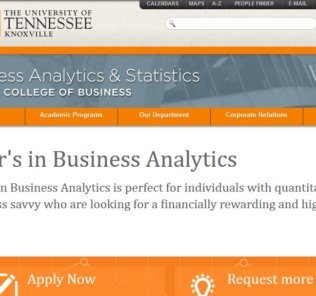 University of Tennessee, Masters Business Analytics