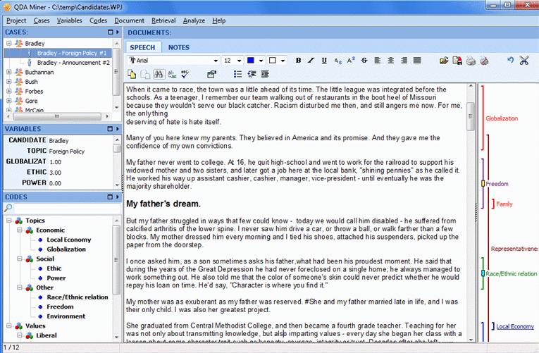 On-screen coding and annotations of texts and images
