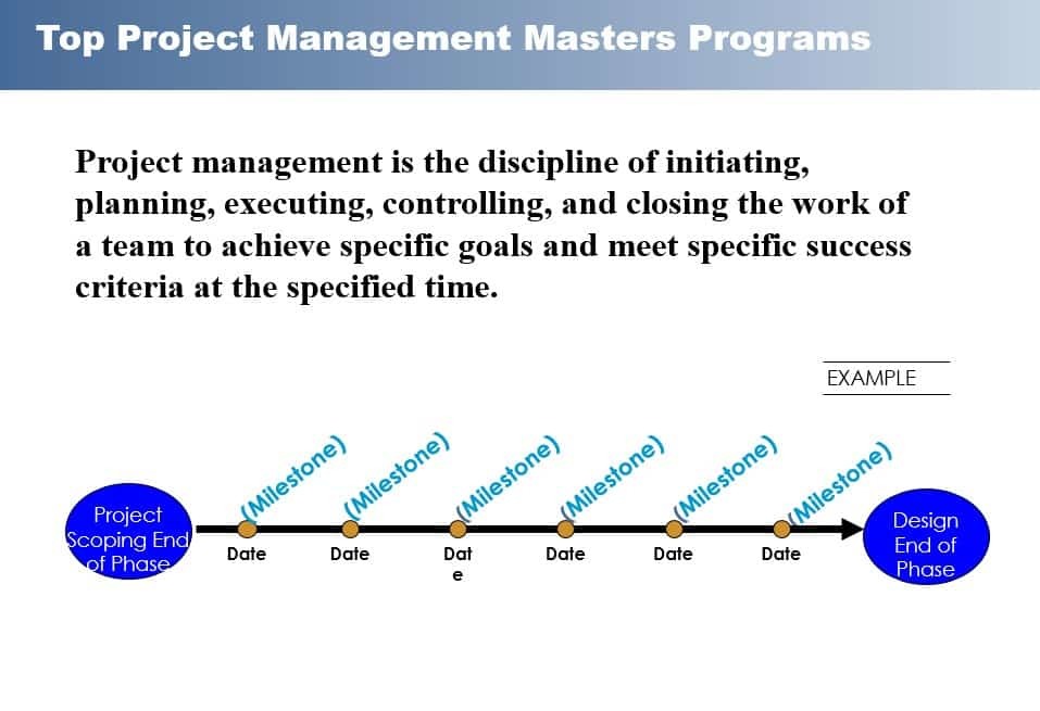Top Project Management Masters Program