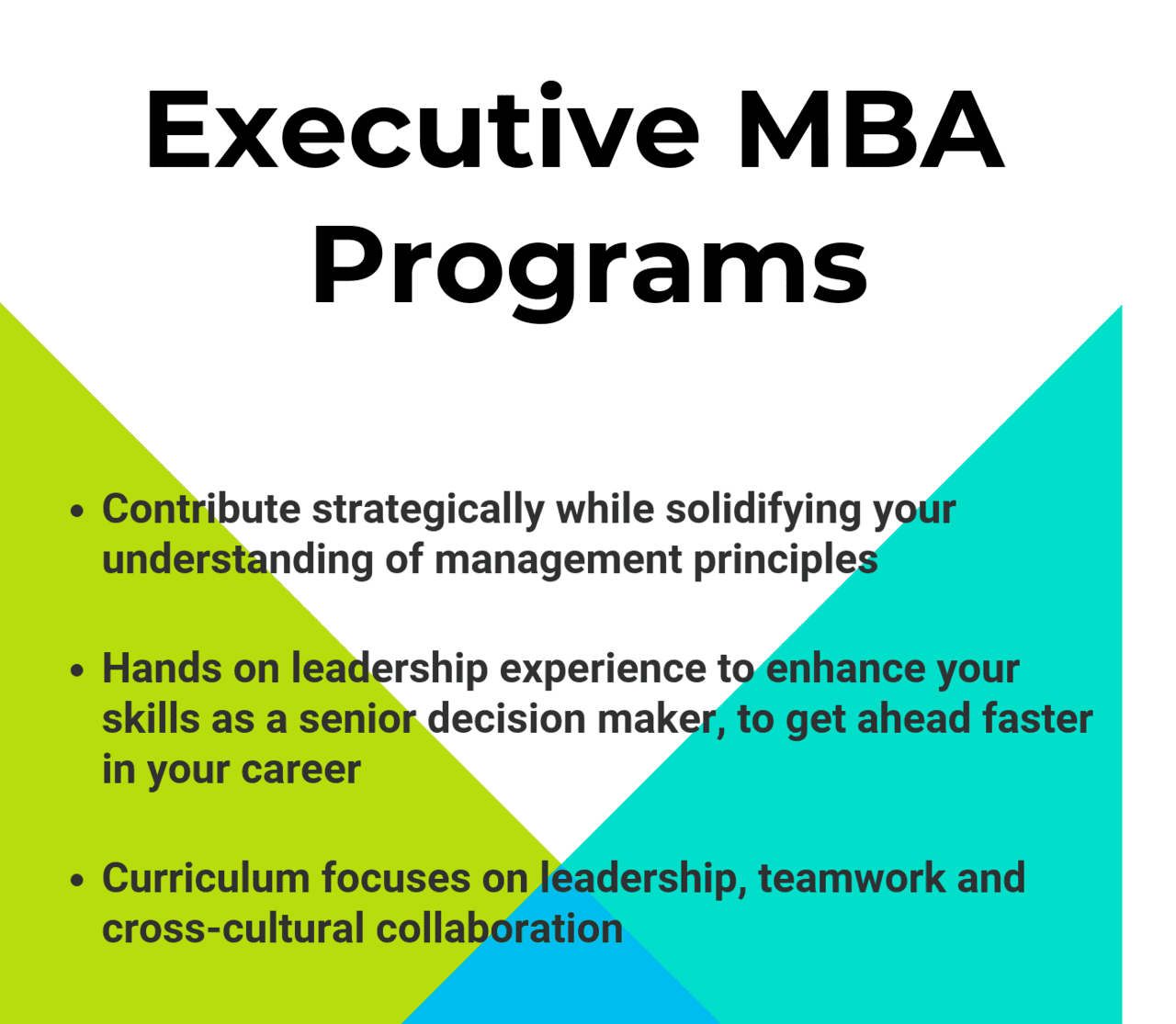 Executive MBA Programs 