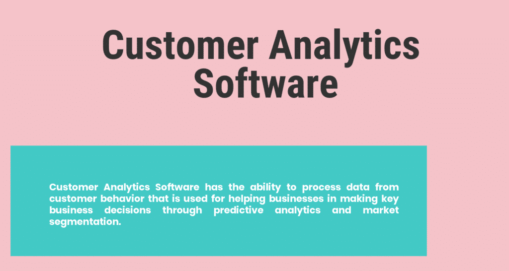 How to Select the Best Customer Analytics Software for Your Business in ...