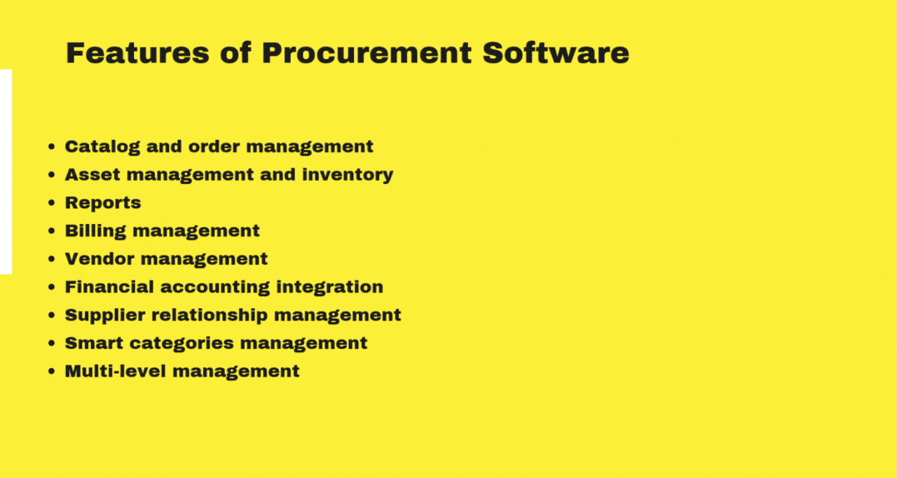 What are the Essential Features of Procurement Software