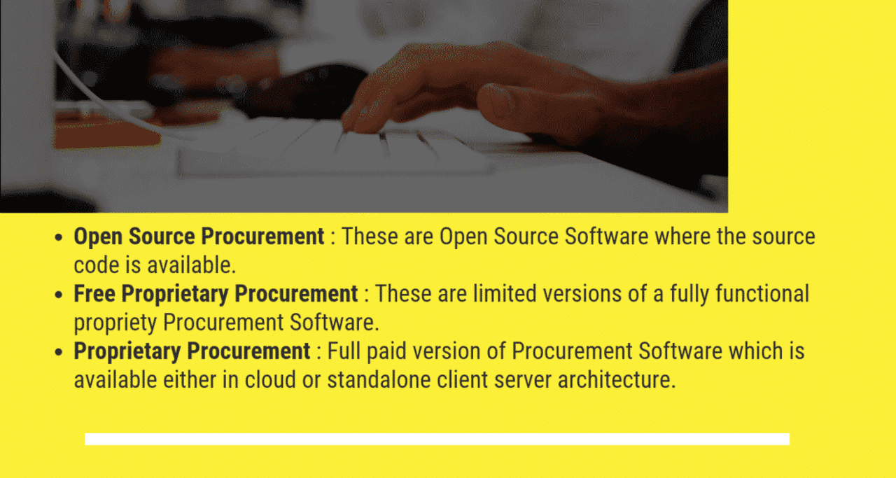 What are the Types of Procurement Software
