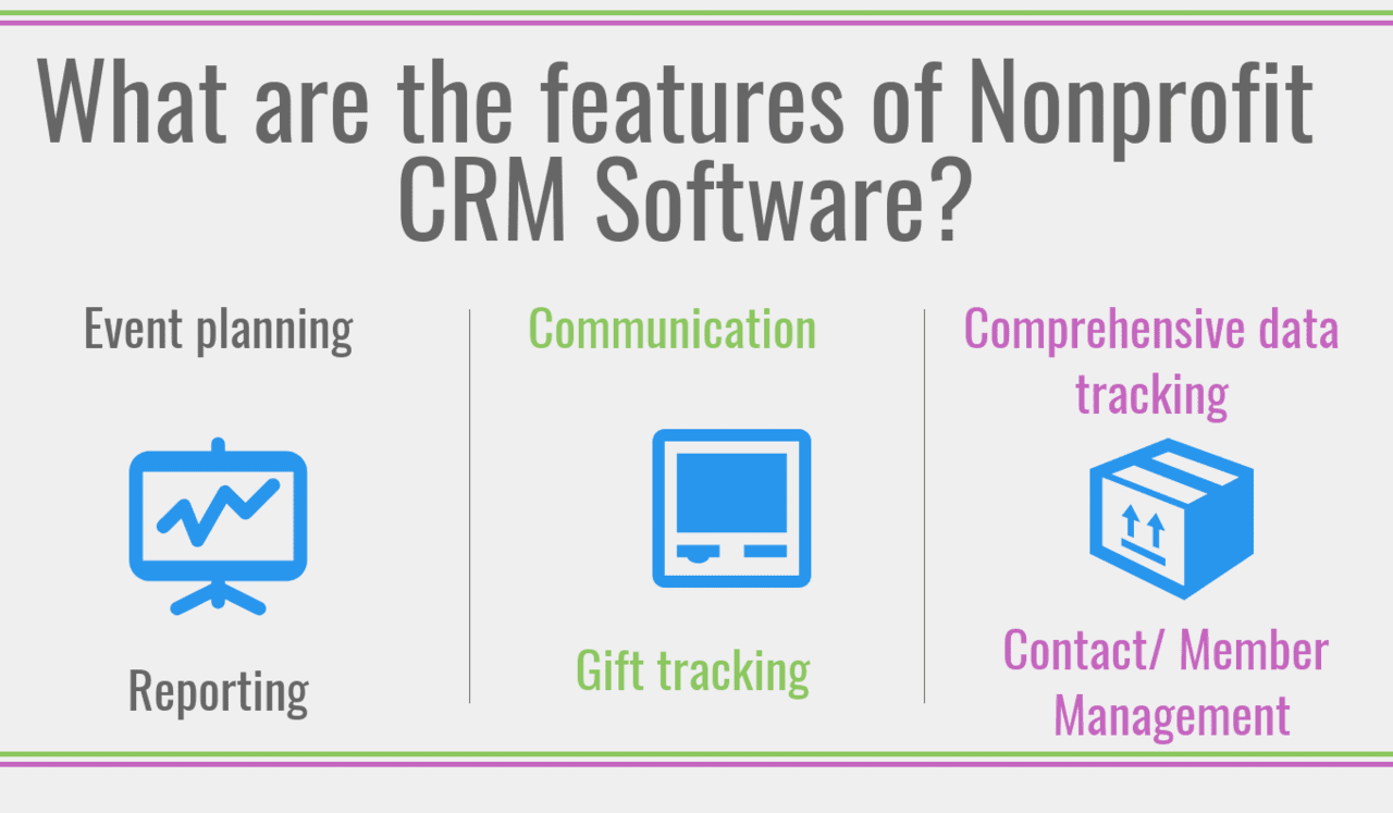 What are the features of Nonprofit CRM Software