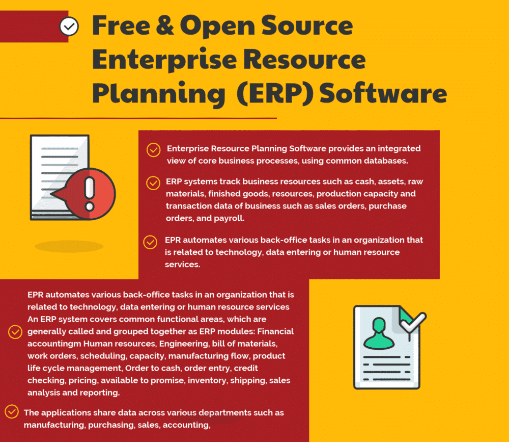 34 Free, Open Source and Top Enterprise Resource Planning (ERP) Software Top Free & Open Source Enterprise Resource Planning (ERP) Software