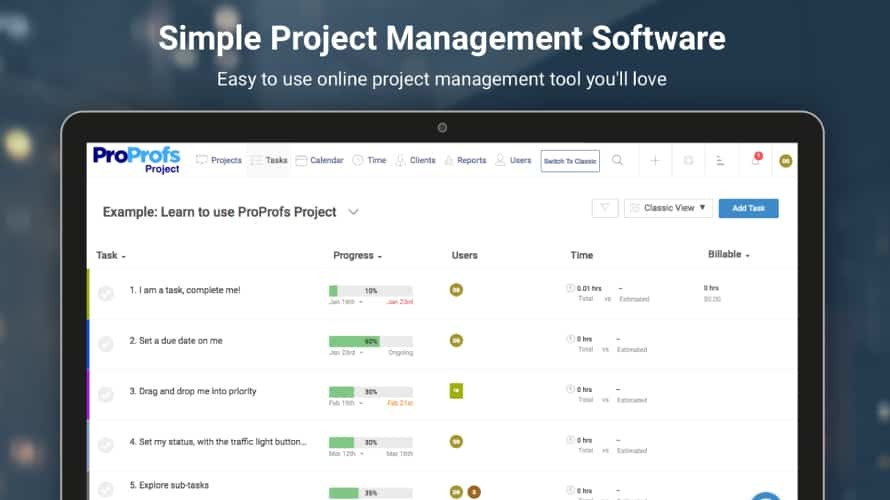 Simple Project Management Software