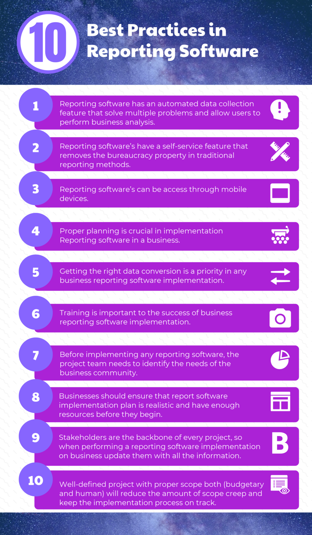 Top 10 Best Practices in Reporting Software Top 10 Best Practices in Reporting Software