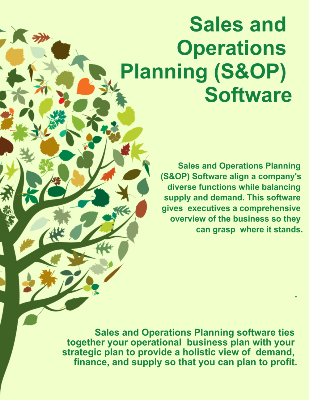 How to Select the Best Sales and Operations Planning (S&OP) Software for your Business How to Select the Best Sales and Operations Planning (S&OP) Software for your Business
