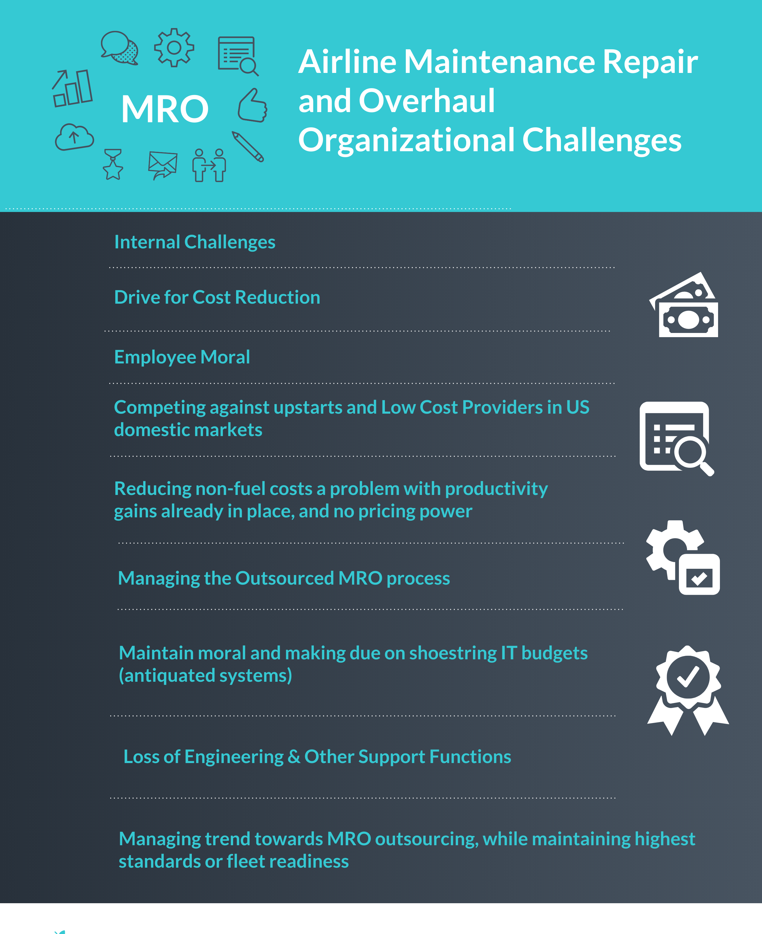 What are the Airline Maintenance Repair and Overhaul Organizational Challenges